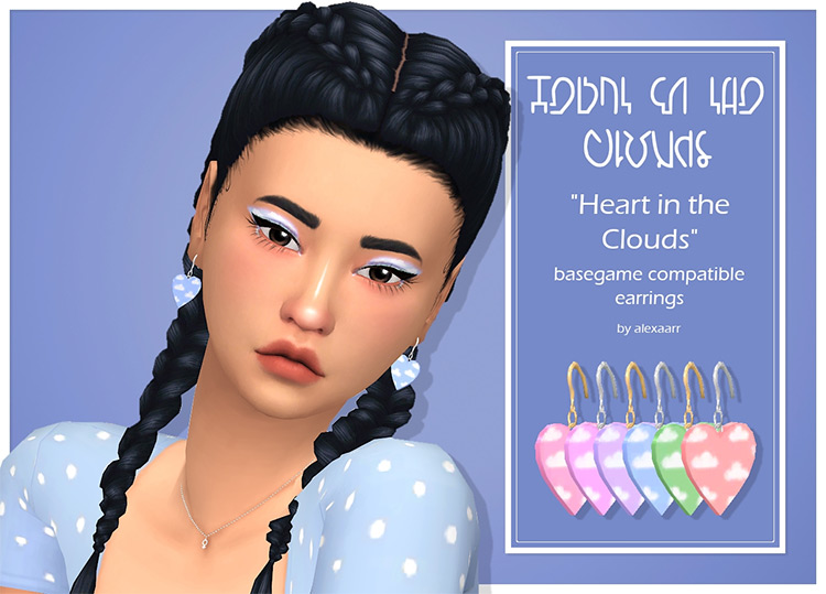 Sims 4 Maxis Match Earrings CC  The Ultimate List   FandomSpot - 47