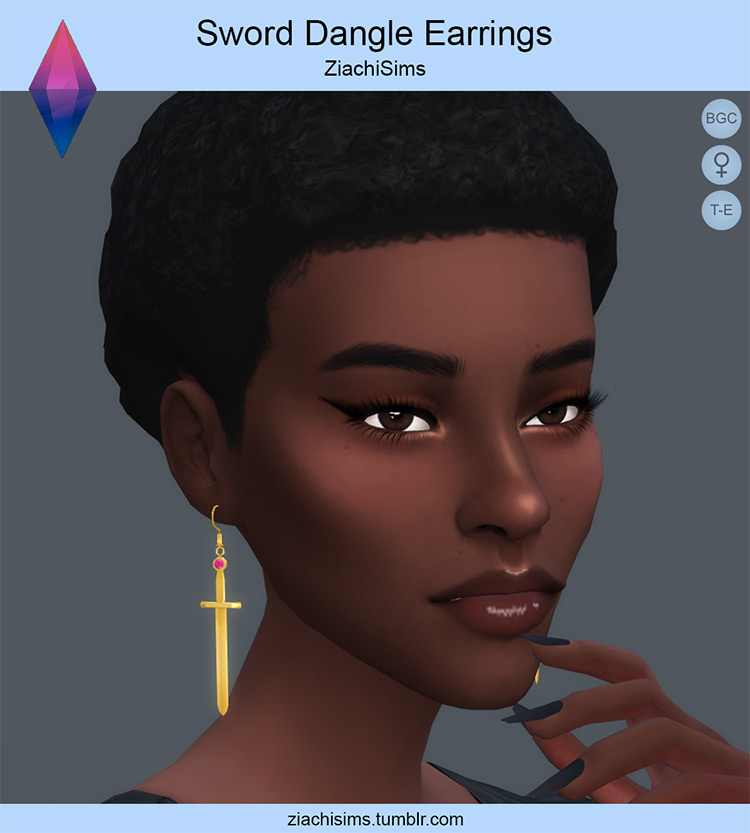 Sims 4 Maxis Match Earrings CC  The Ultimate List   FandomSpot - 67