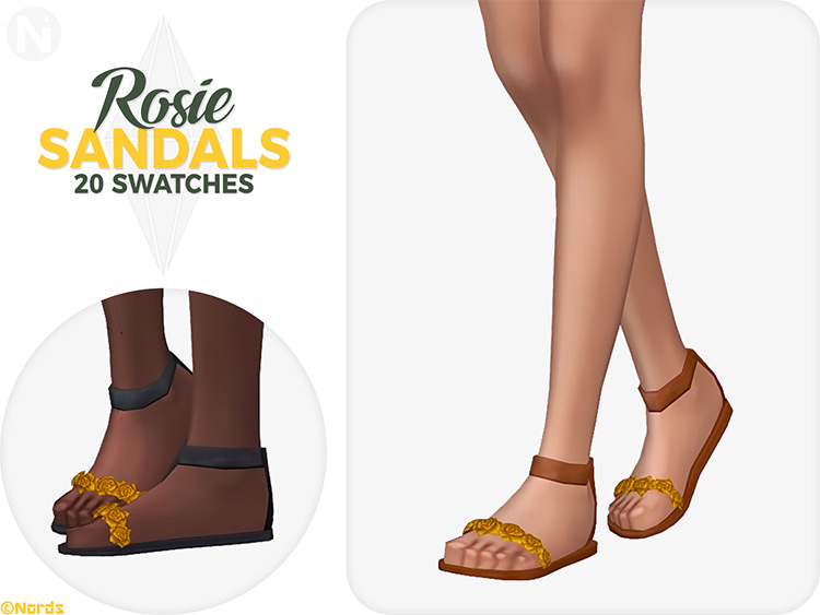 Rosie Sandals For Girls / Sims 4 CC