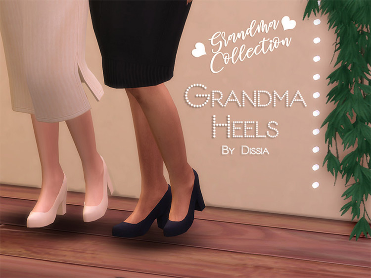 Grandma Heels / Sims 4 CC