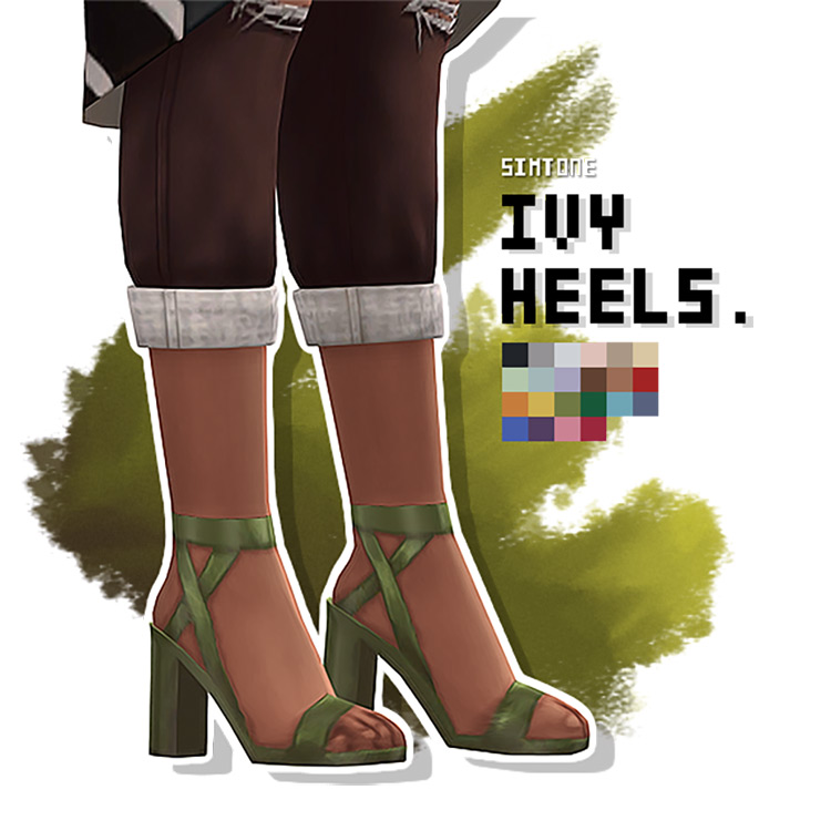 Ivy Heels (Maxis Match) Sims 4 CC