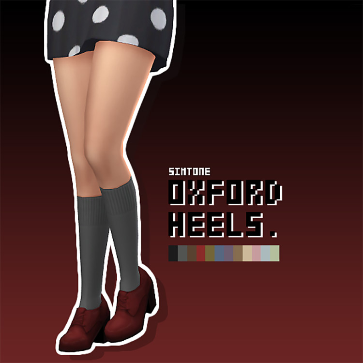 Oxford Heels (Maxis Match) Sims 4 CC