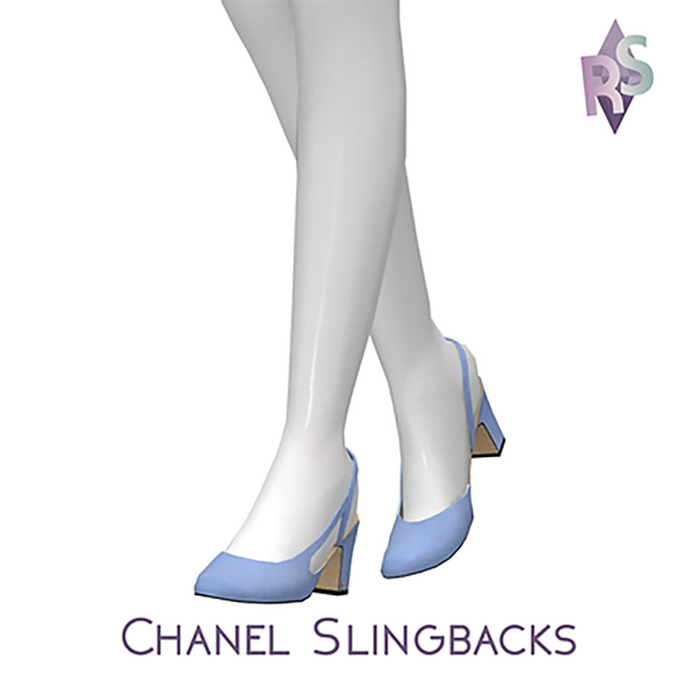 Chanel Slingbacks (Maxis Match) Sims 4 CC