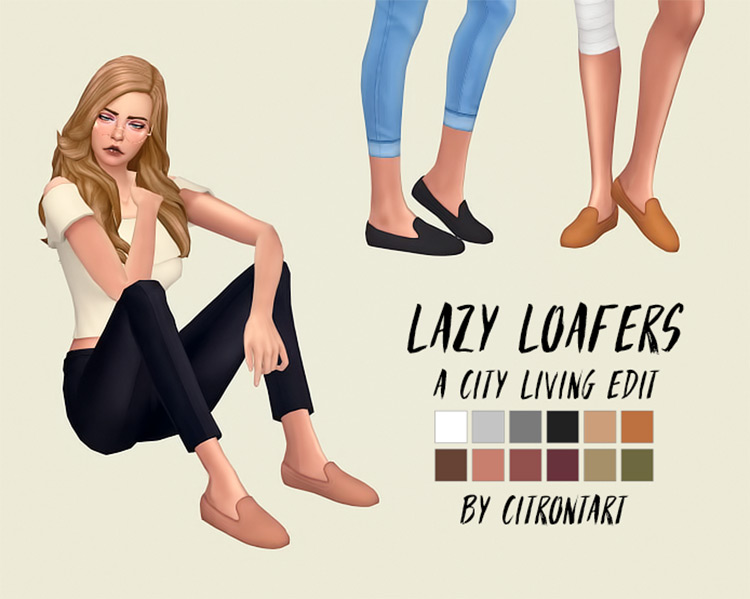 Lazy Loafers Edit For Females / Sims 4 CC