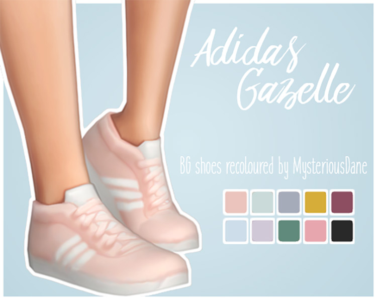 Adidas Gazelle Sneakers for Girls / Sims 4 CC