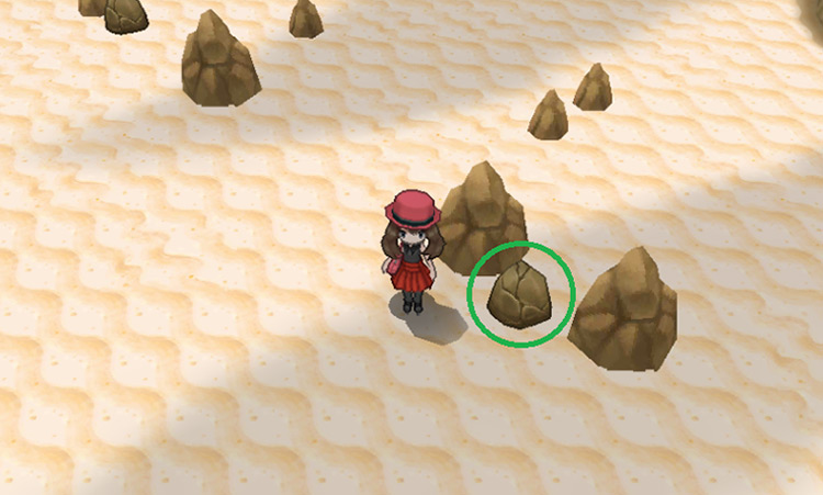 Cracked boulders look different to other rocks / Pokémon X & Y