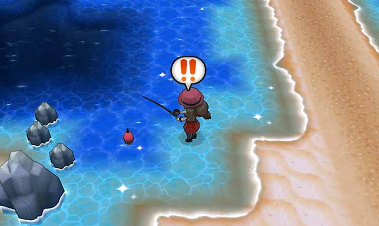 The exclamation marks appear when a Pokémon is on the line / Pokémon X & Y