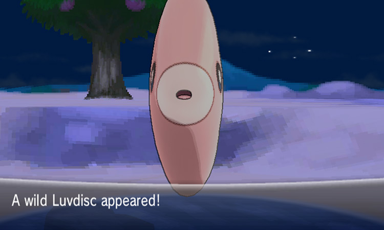 Luvdisc is the earliest Pokémon you can catch in the game with the Old Rod / Pokémon X & Y
