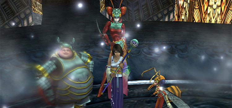 Yuna Summoning the Magus Sisters in FFX HD