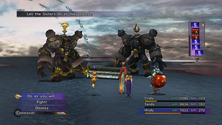 The Magus Sisters in Battle / FFX