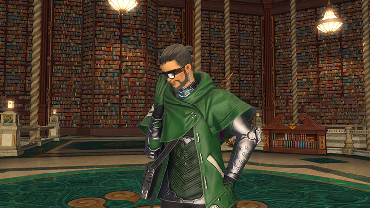 Sage using the Spectacles Emote / FFXIV