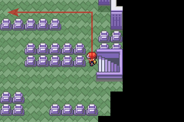 Heading West toward the stairs. / Pokémon Radical Red