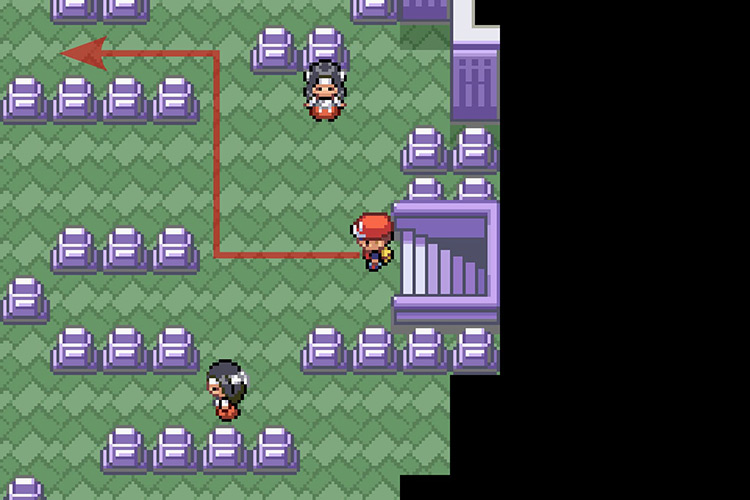 Heading West toward the stairs. / Pokémon Radical Red