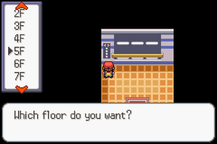 Using the elevator to go to Silph Co. 5F / Pokémon Radical Red