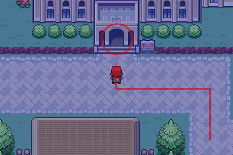 Entering the Pewter City Museum. / Pokémon Radical Red