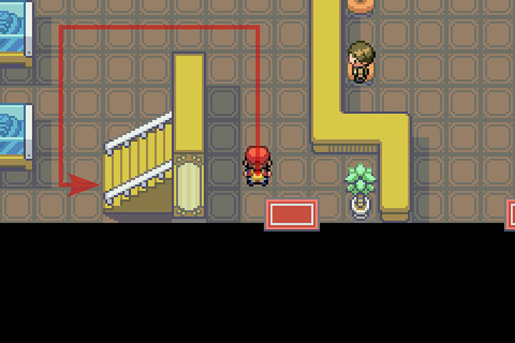 Walking toward the staircase. / Pokémon Radical Red