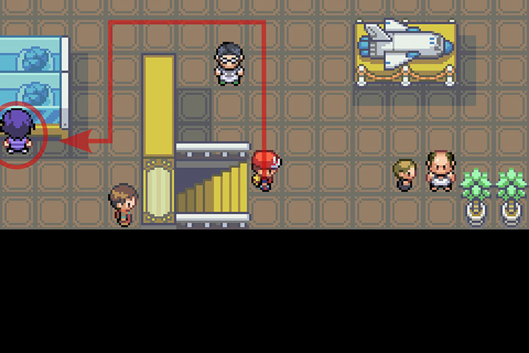 In the museum where Falkner is. / Pokémon Radical Red