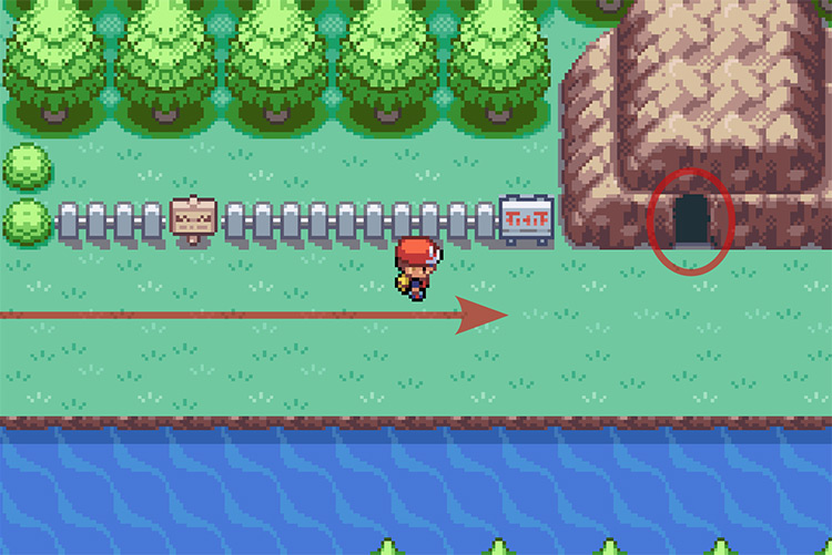 The entrance to Diglett’s Cave. / Pokémon Radical Red