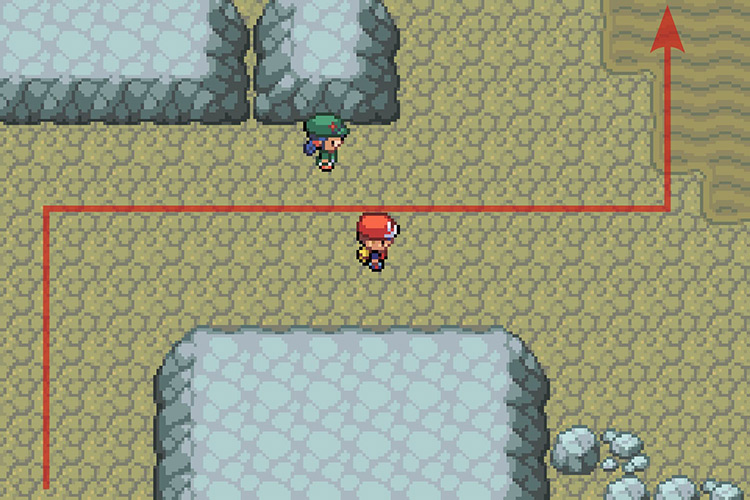 Heading North after walking past the camper. / Pokémon Radical Red