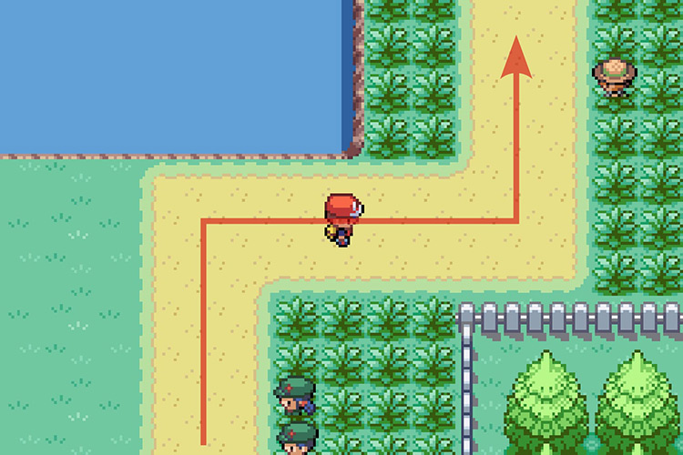 Following the path North. / Pokémon Radical Red