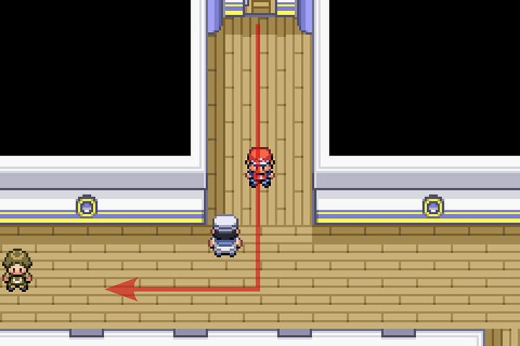 The entrance of the S.S. Anne / Pokémon Radical Red