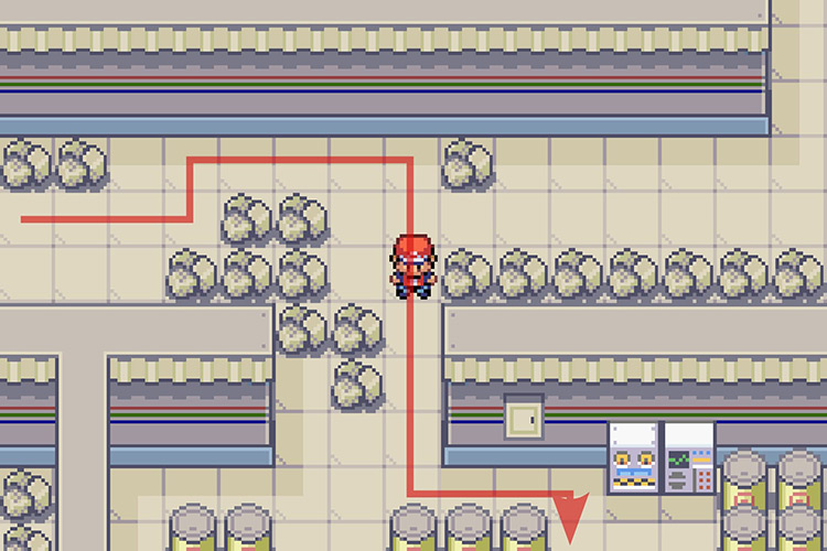 Entering the room to the South. / Pokémon Radical Red