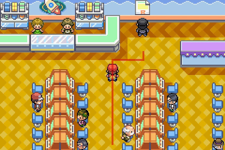 The Team Rocket Grunt you have to defeat to enter the hideout. / Pokémon Radical Red