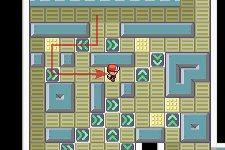 The first and second tiles you have to interact with. / Pokémon Radical Red