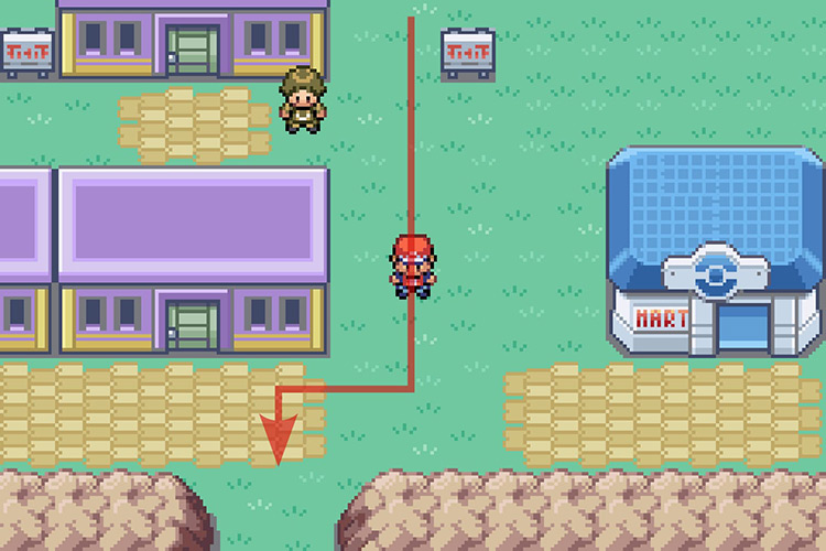 Going to the South side of Lavender Town. / Pokémon Radical Red