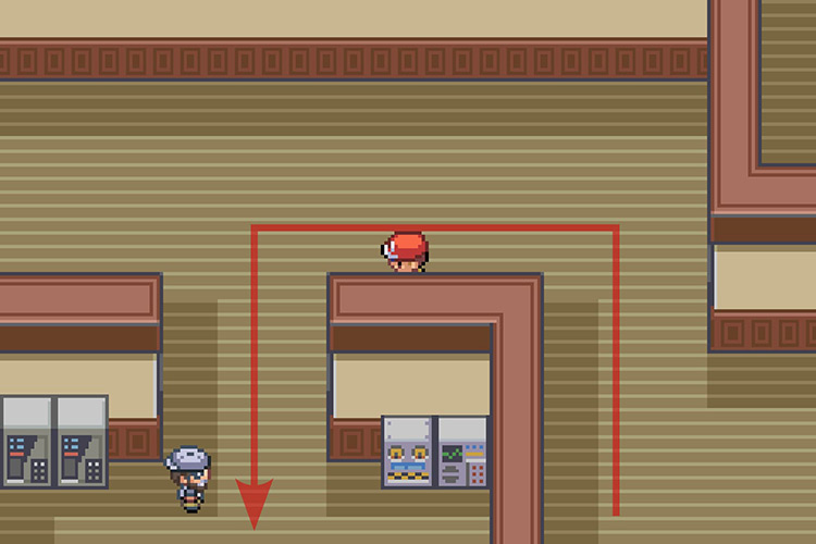 Entering the room with the burglar. / Pokémon Radical Red