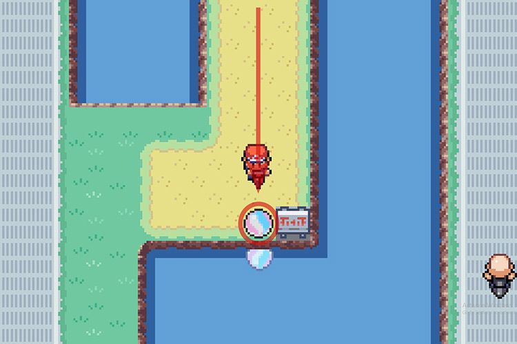 Finding the Absolite at the end of the path, near a sign / Pokémon Radical Red