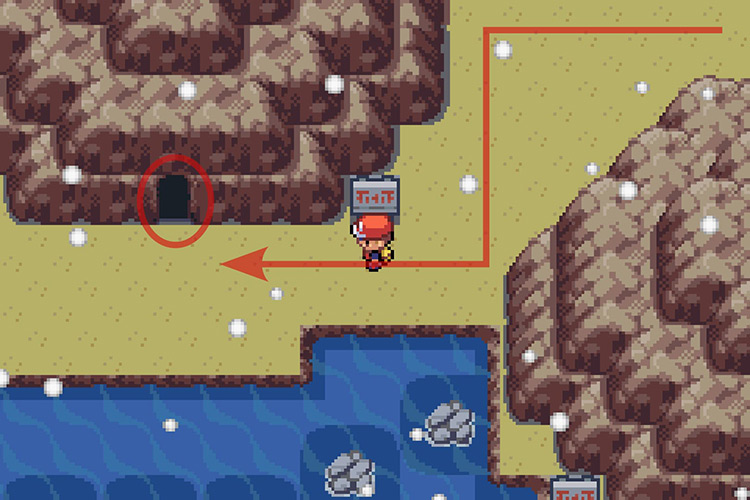 Entering the Seafoam Islands cave / Pokémon Radical Red