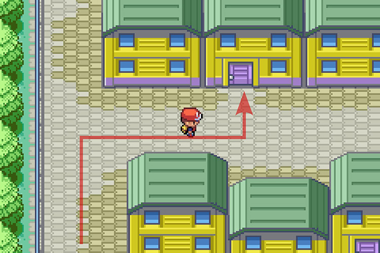 Entering the house to the right. / Pokémon Radical Red