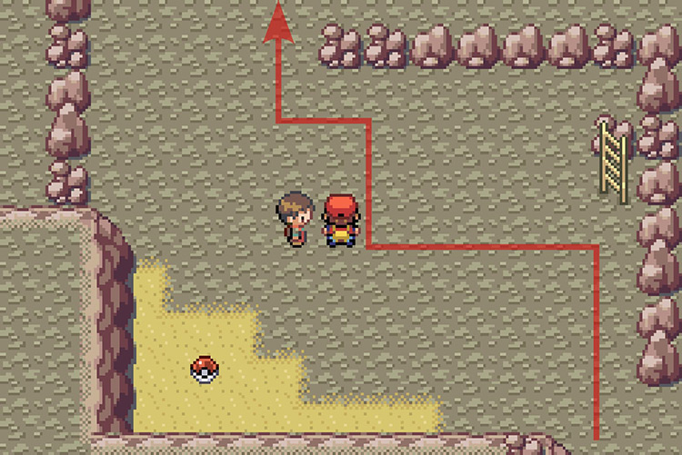 Going to the path behind the rocks / Pokémon Radical Red
