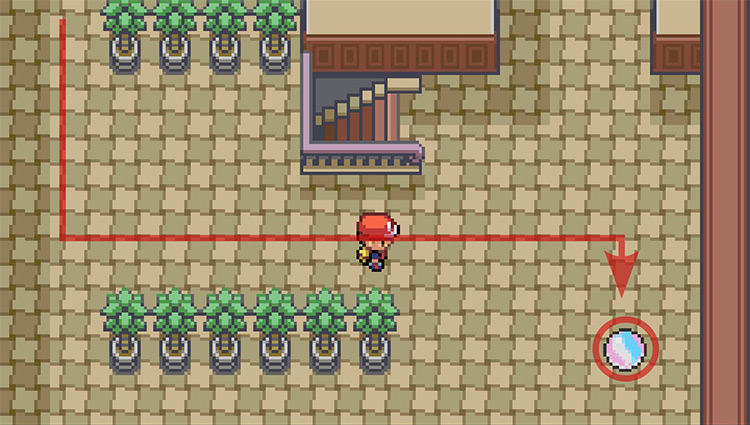Finding the Cameruptite in the bottom-right corner of the room. / Pokémon Radical Red