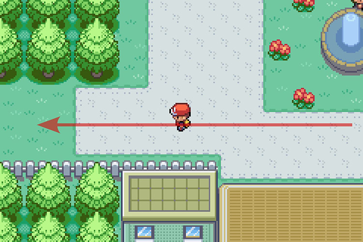 Following the path left and entering Route 16. / Pokémon Radical Red