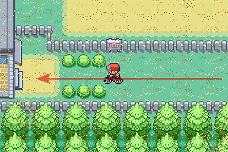 Entering the upper connector on Route 16. / Pokémon Radical Red