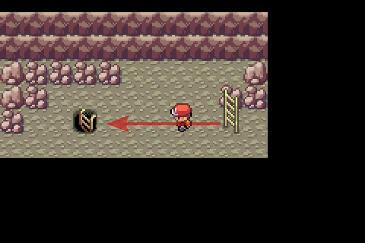 Taking the stairs leading to the Mt. Moon basement area. / Pokémon Radical Red
