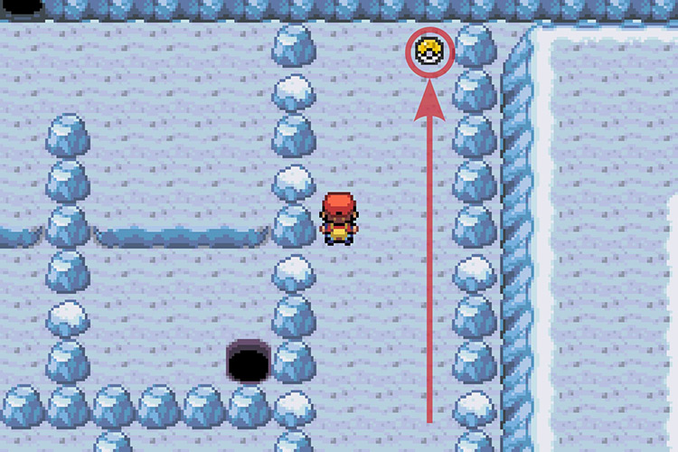 Finding the TM for Frost Breath at the end of the path. / Pokémon Radical Red