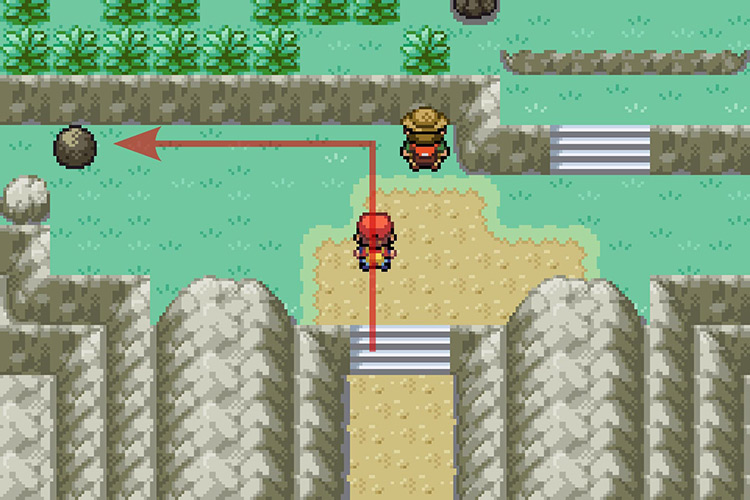 Going left after reaching Mt. Ember. / Pokémon Radical Red