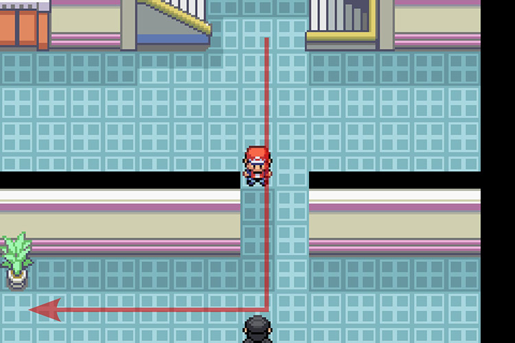 Going down and then turning left / Pokémon Radical Red