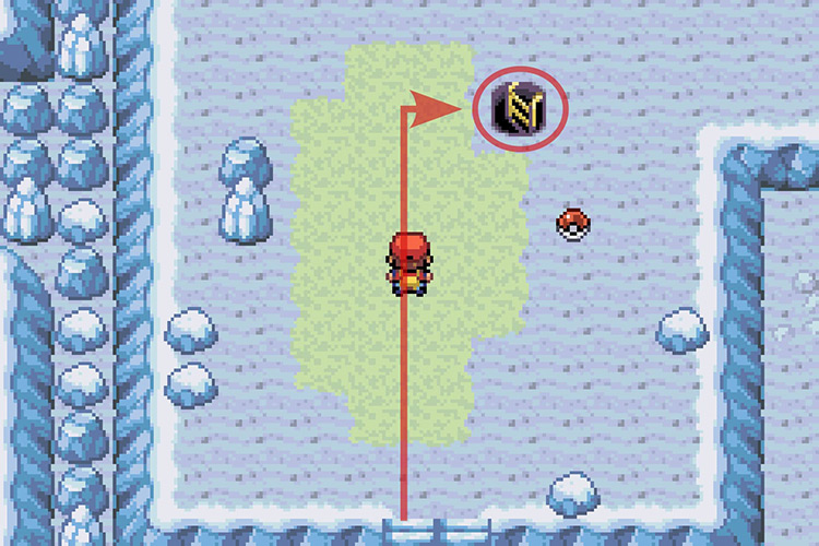 Going down the stairs to go to the cave’s lower floor / Pokémon Radical Red