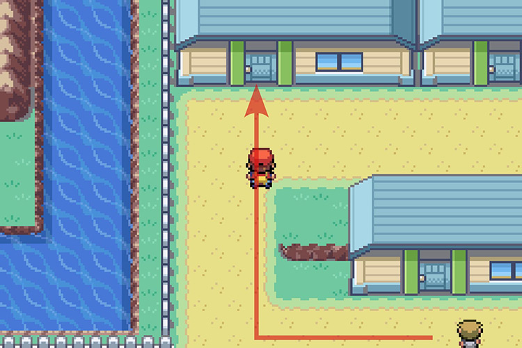 Entering the house in the upper-left corner of the city / Pokémon Radical Red