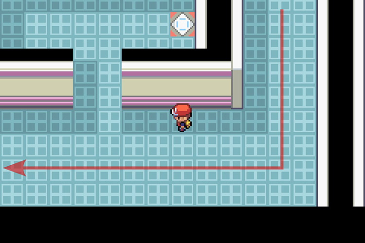 Turning left when the path down ends / Pokémon Radical Red