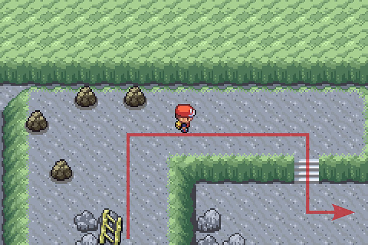 Following the past East / Pokémon Radical Red