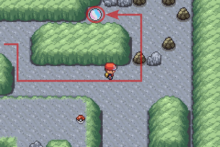 Finding the Garchompite behind some smashable rocks / Pokémon Radical Red