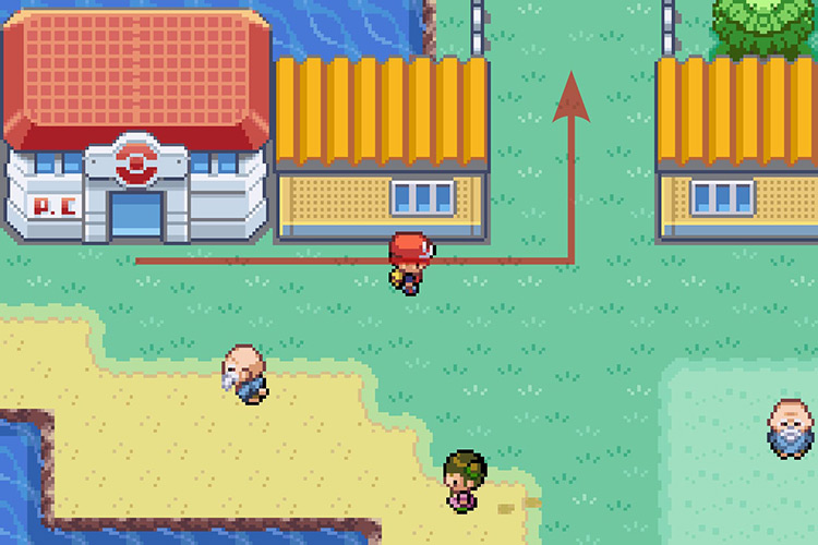 Going from the Vermilion City Pokémon Center to Route 6. / Pokémon Radical Red
