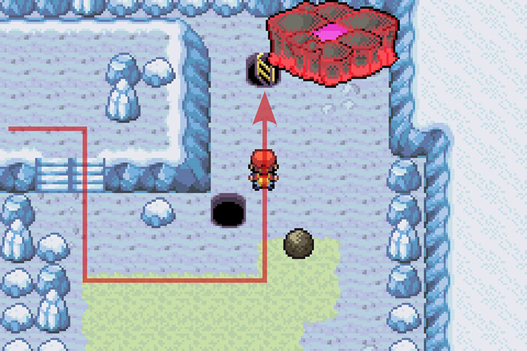 Using the hole or ladder to go down / Pokémon Radical Red