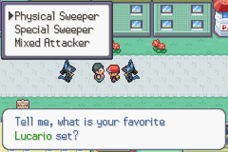 One of the questions the NPC asks you / Pokémon Radical Red