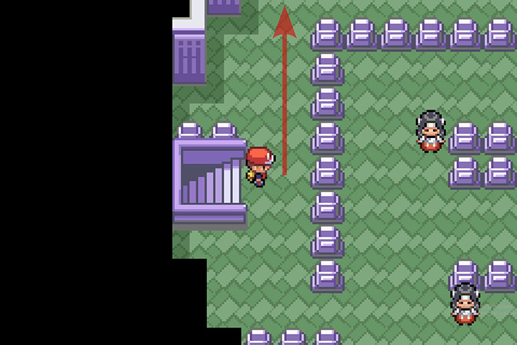 Walking up after reaching the third floor. / Pokémon Radical Red